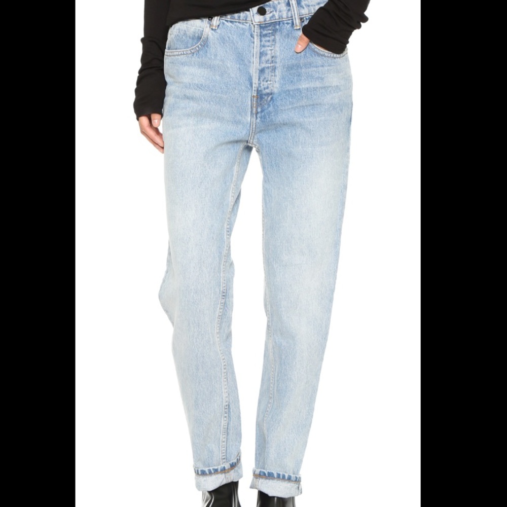 Alexander Wang boyfriend jean in light wash
